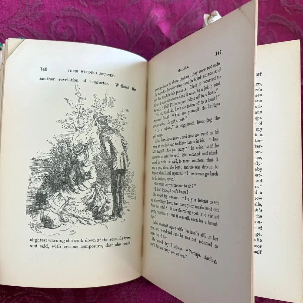 1899 Their Wedding Journey by W. D. Howells, Illustrated Antique Book